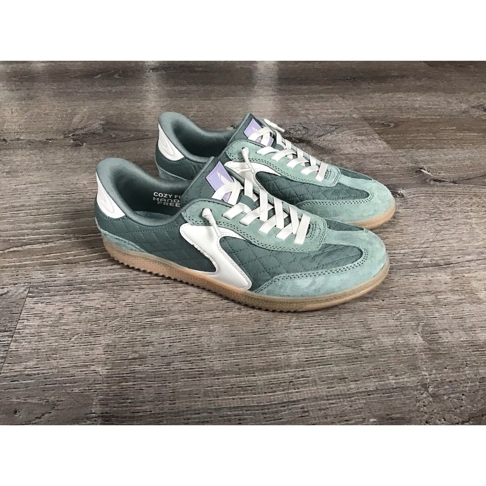 Skechers Hotshot Slip-Ins Green White Gum Women Casual Shoes 185329 SAGE Sneaker